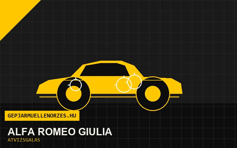 Alfa Romeo Giulia vásárlás előtti autó átvizsgálás a helyszínen