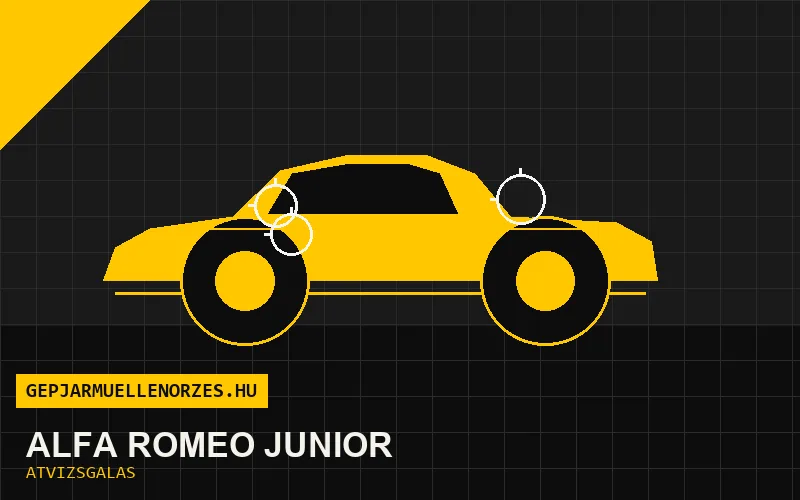Alfa Romeo Junior vásárlás előtti autó átvizsgálás a helyszínen