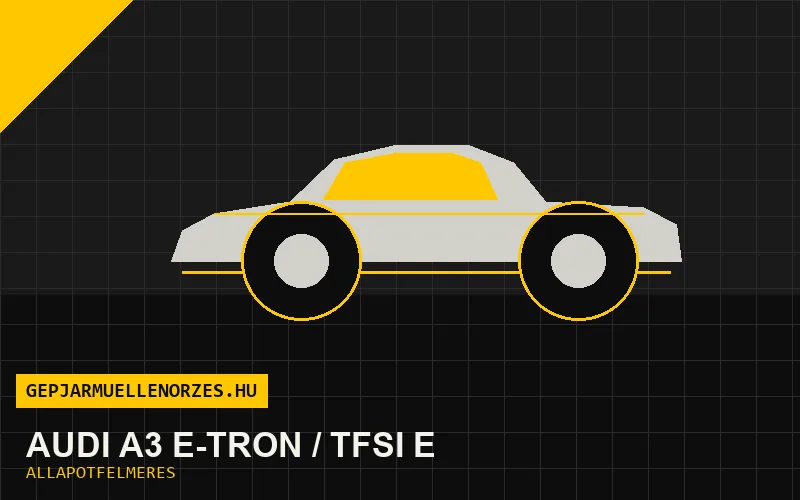 Audi A3 e-tron / TFSI e helyszíni állapotfelmérés és átvizsgálás