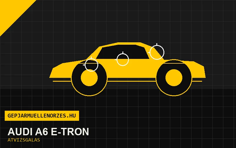Audi A6 e-tron vásárlás előtti autó átvizsgálás a helyszínen