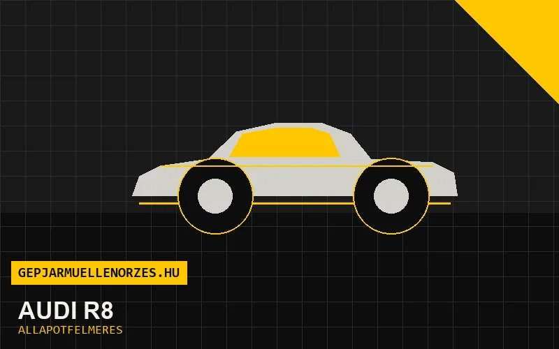 Audi R8 helyszíni állapotfelmérés és átvizsgálás