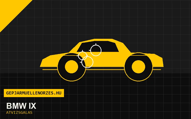 BMW iX vásárlás előtti autó átvizsgálás a helyszínen