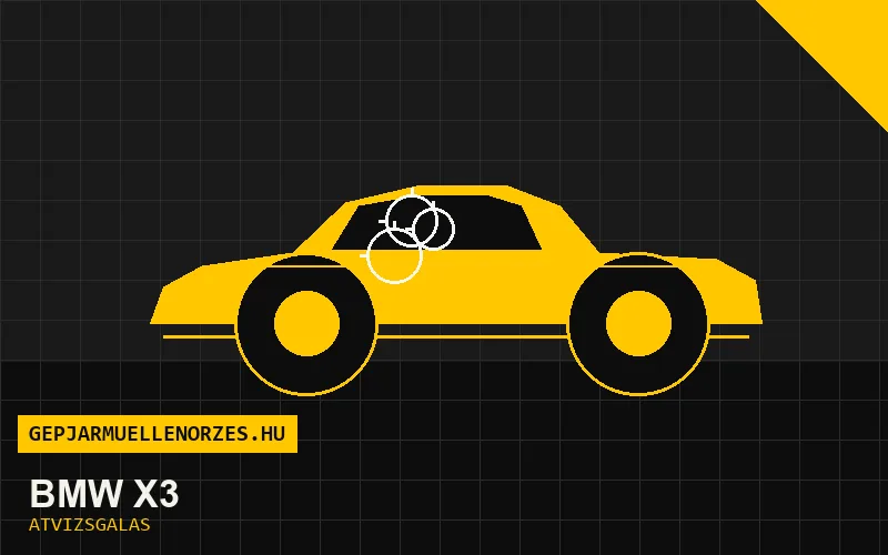 BMW X3 vásárlás előtti autó átvizsgálás a helyszínen