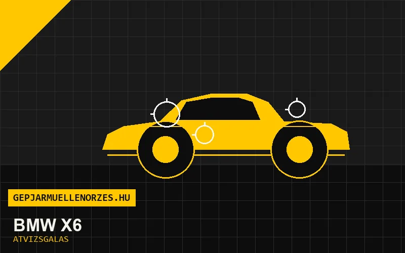 BMW X6 vásárlás előtti autó átvizsgálás a helyszínen