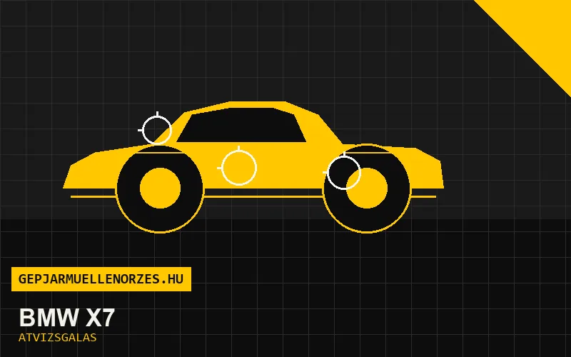 BMW X7 vásárlás előtti autó átvizsgálás a helyszínen