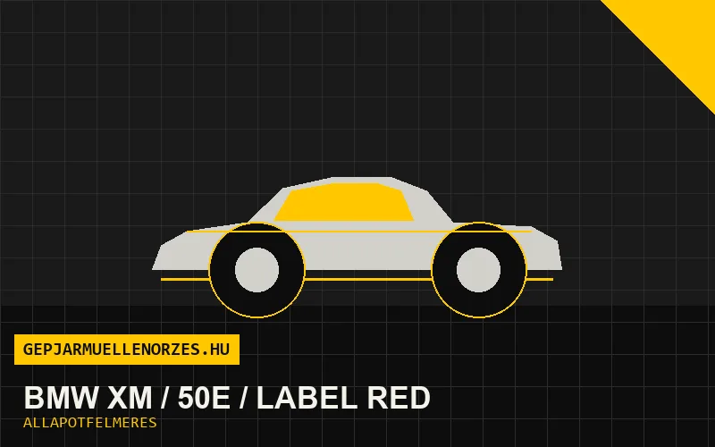 BMW XM / 50e / Label Red helyszíni állapotfelmérés és átvizsgálás