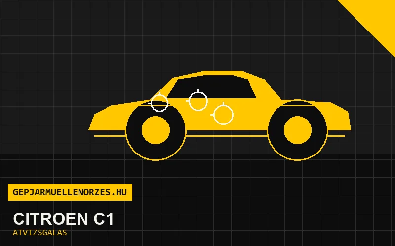 Citroën C1 vásárlás előtti autó átvizsgálás a helyszínen