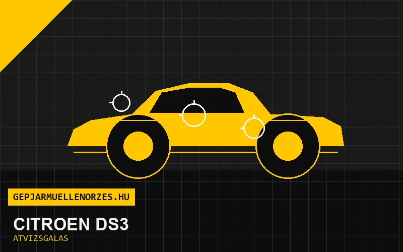 Citroën DS3 vásárlás előtti autó átvizsgálás a helyszínen