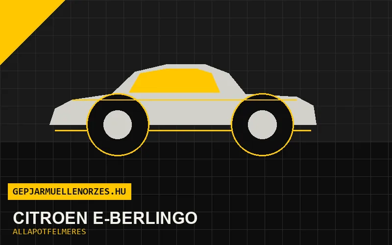 Citroën ë-Berlingo helyszíni állapotfelmérés és átvizsgálás