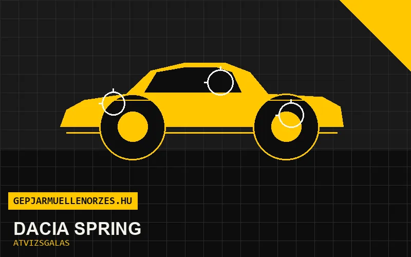Dacia Spring vásárlás előtti autó átvizsgálás a helyszínen