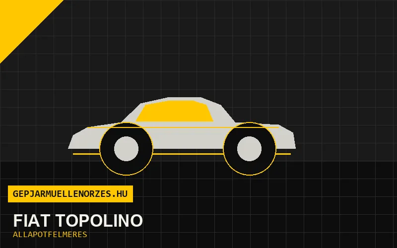 Fiat Topolino helyszíni állapotfelmérés és átvizsgálás