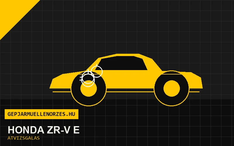 Honda ZR-V e vásárlás előtti autó átvizsgálás a helyszínen
