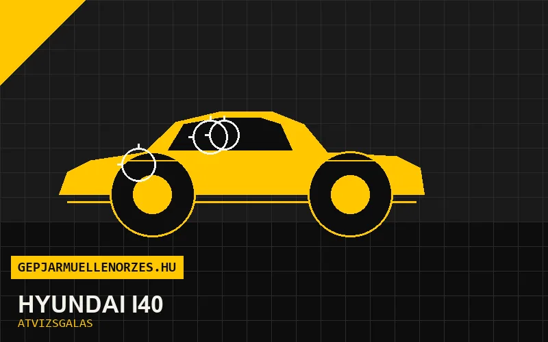 Hyundai i40 vásárlás előtti autó átvizsgálás a helyszínen