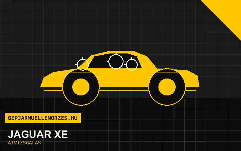 Jaguar XE vásárlás előtti autó átvizsgálás a helyszínen