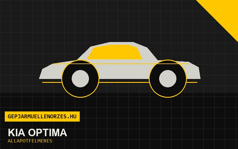 Kia Optima helyszíni állapotfelmérés és átvizsgálás