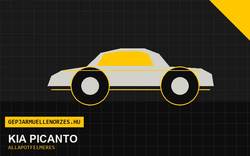 Kia Picanto helyszíni állapotfelmérés és átvizsgálás