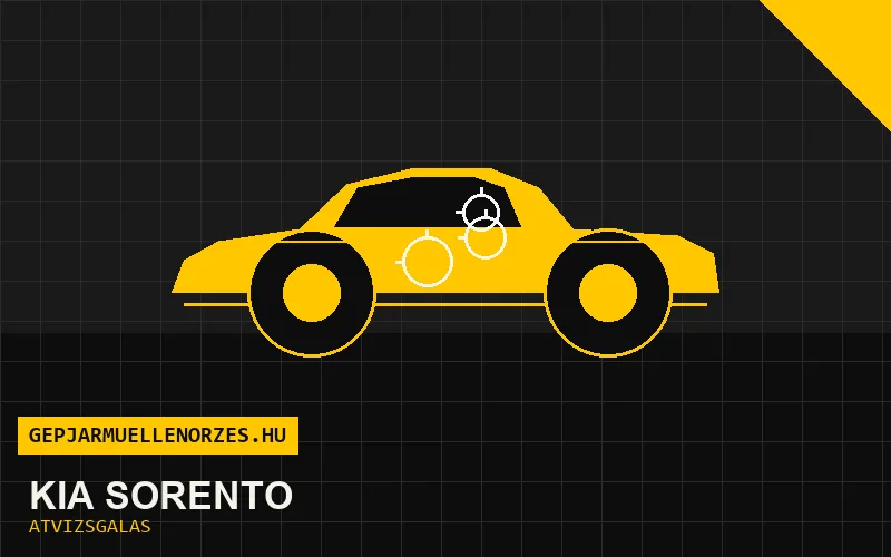 Kia Sorento vásárlás előtti autó átvizsgálás a helyszínen