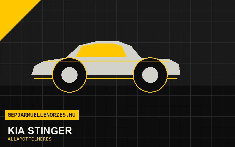 Kia Stinger helyszíni állapotfelmérés és átvizsgálás