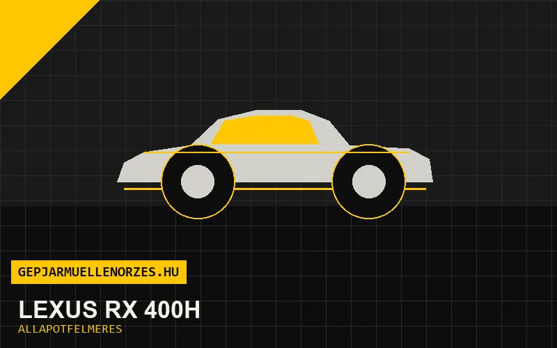 Lexus RX 400h helyszíni állapotfelmérés és átvizsgálás