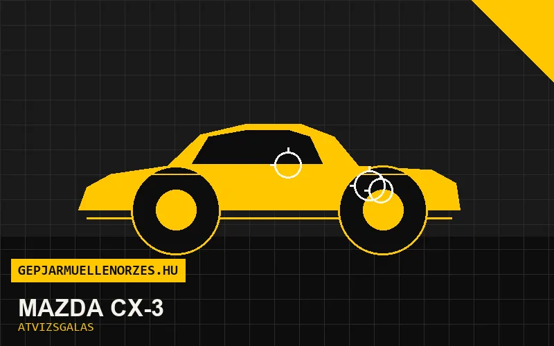 Mazda CX-3 vásárlás előtti autó átvizsgálás a helyszínen