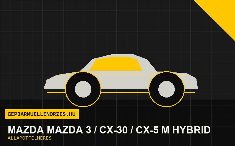 Mazda Mazda 3 / CX-30 / CX-5 M Hybrid helyszíni állapotfelmérés és átvizsgálás