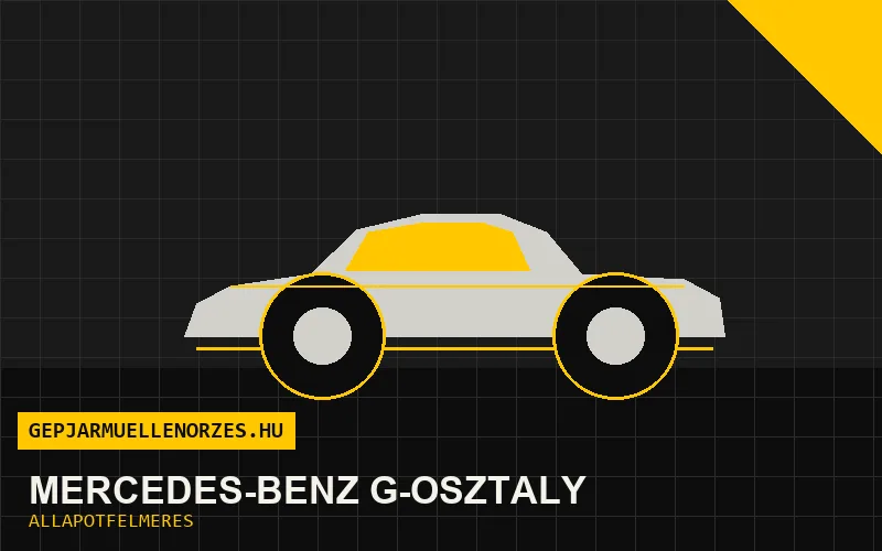 Mercedes-Benz G-osztály helyszíni állapotfelmérés és átvizsgálás