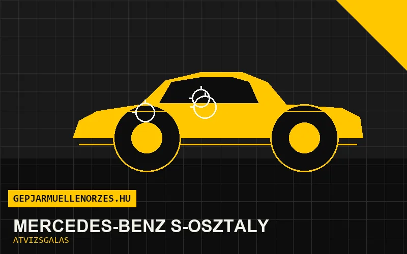 Mercedes-Benz S-osztály vásárlás előtti autó átvizsgálás a helyszínen