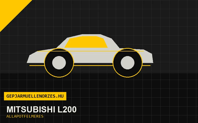 Mitsubishi L200 helyszíni állapotfelmérés és átvizsgálás