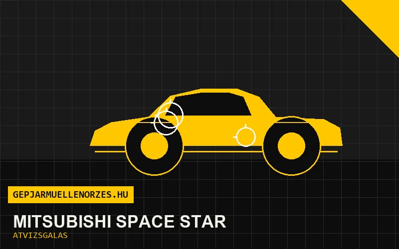 Mitsubishi Space Star vásárlás előtti autó átvizsgálás a helyszínen