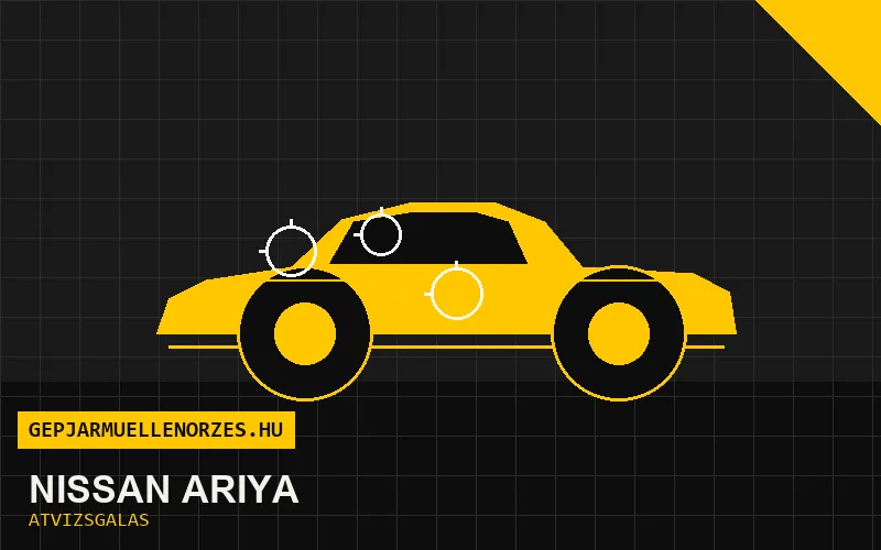 Nissan Ariya vásárlás előtti autó átvizsgálás a helyszínen