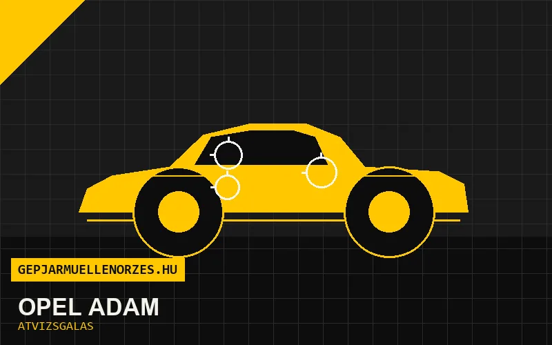 Opel Adam vásárlás előtti autó átvizsgálás a helyszínen