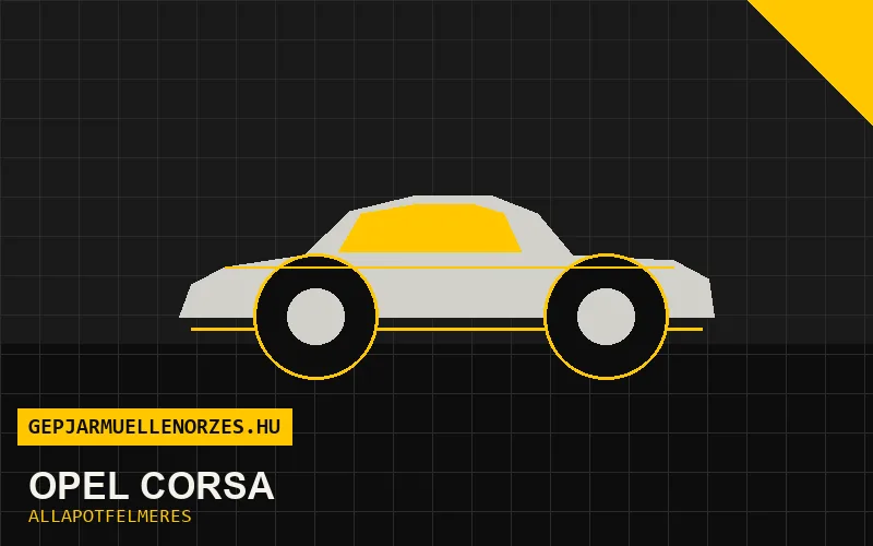 Opel Corsa helyszíni állapotfelmérés és átvizsgálás