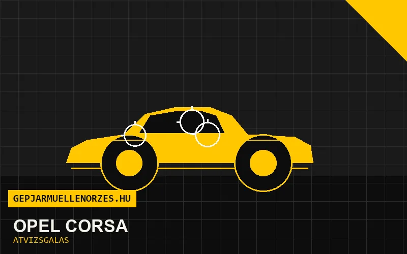 Opel Corsa vásárlás előtti autó átvizsgálás a helyszínen