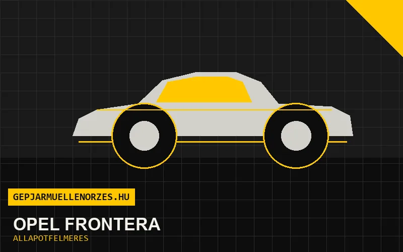 Opel Frontera helyszíni állapotfelmérés és átvizsgálás