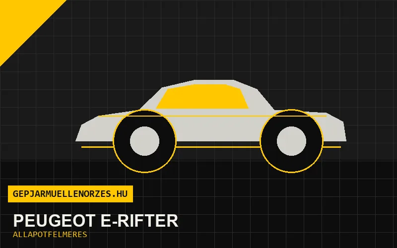Peugeot e-Rifter helyszíni állapotfelmérés és átvizsgálás