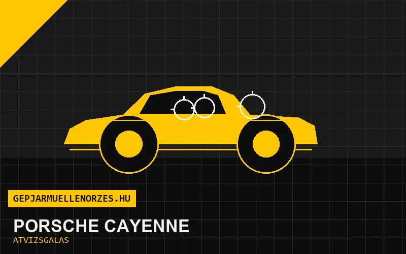 Porsche Cayenne vásárlás előtti autó átvizsgálás a helyszínen