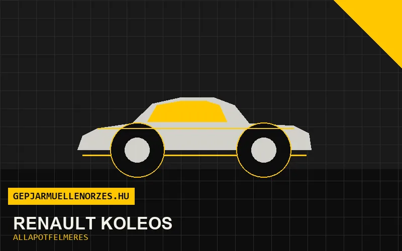 Renault Koleos helyszíni állapotfelmérés és átvizsgálás