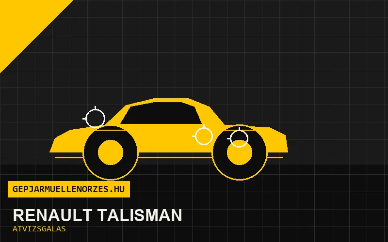 Renault Talisman vásárlás előtti autó átvizsgálás a helyszínen
