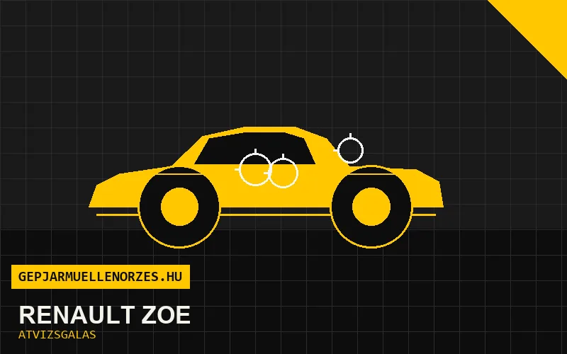 Renault Zoe vásárlás előtti autó átvizsgálás a helyszínen