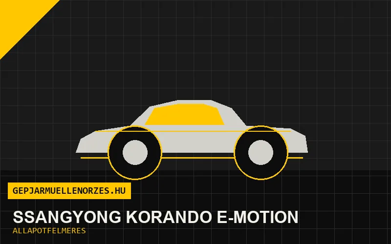 SsangYong Korando e-Motion helyszíni állapotfelmérés és átvizsgálás