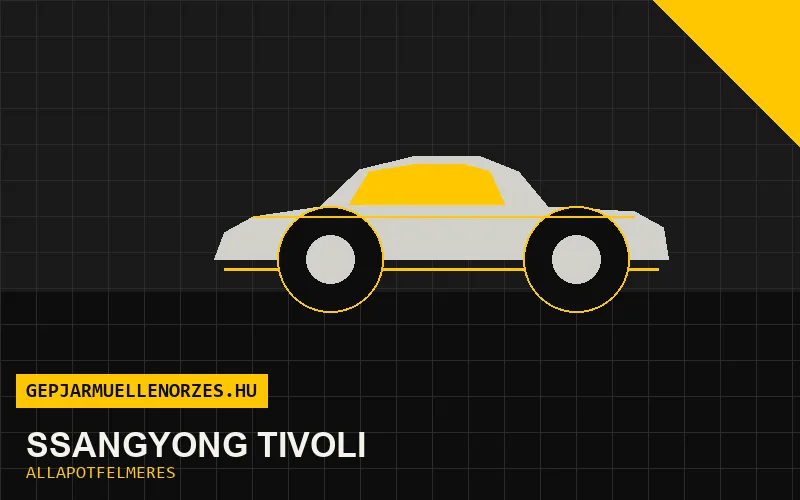 SsangYong Tivoli helyszíni állapotfelmérés és átvizsgálás