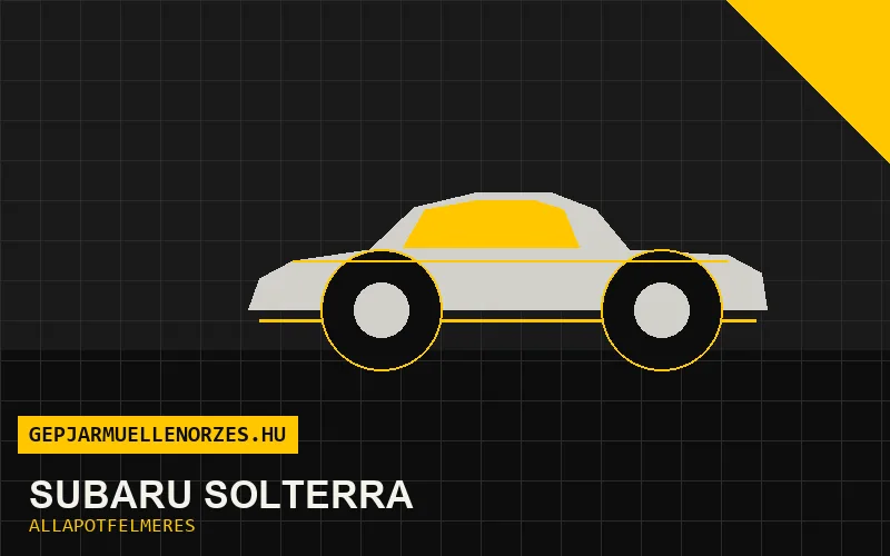 Subaru Solterra helyszíni állapotfelmérés és átvizsgálás