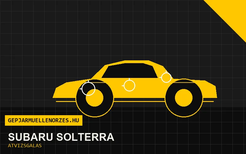 Subaru Solterra vásárlás előtti autó átvizsgálás a helyszínen