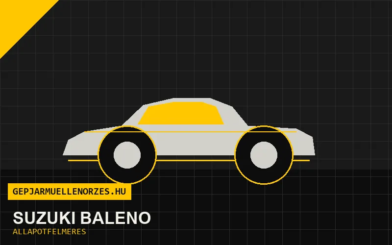 Suzuki Baleno helyszíni állapotfelmérés és átvizsgálás
