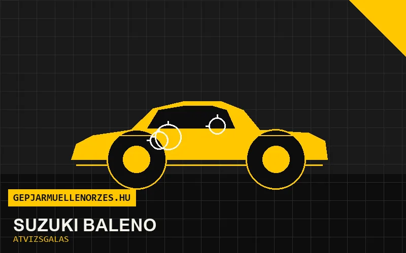 Suzuki Baleno vásárlás előtti autó átvizsgálás a helyszínen