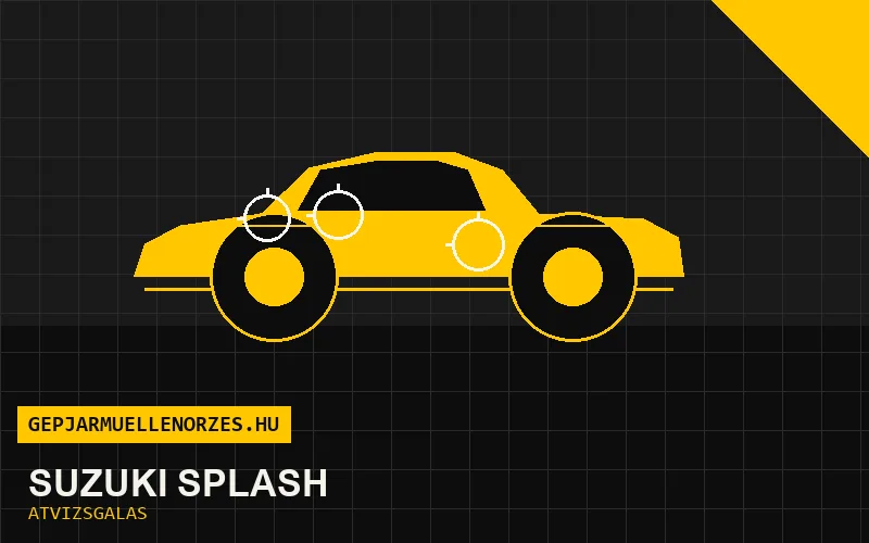 Suzuki Splash vásárlás előtti autó átvizsgálás a helyszínen