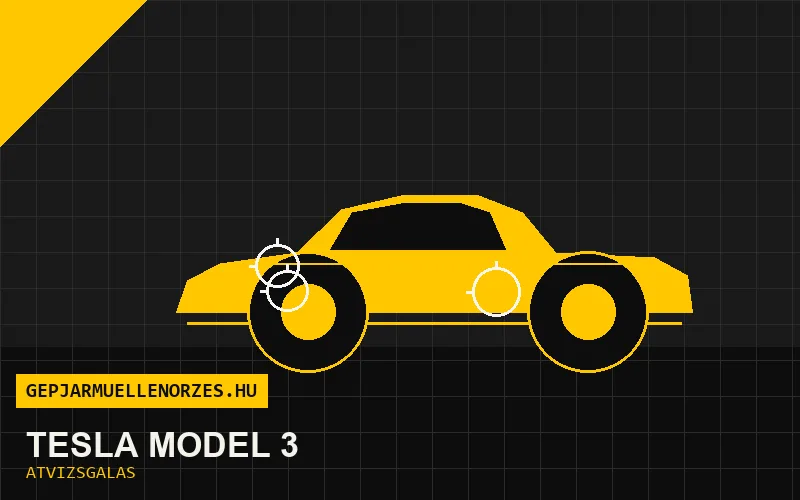 Tesla Model 3 vásárlás előtti autó átvizsgálás a helyszínen