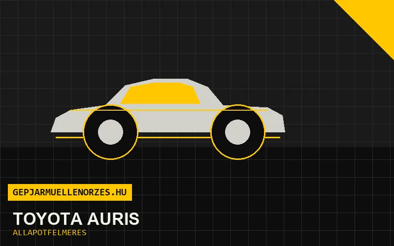 Toyota Auris helyszíni állapotfelmérés és átvizsgálás