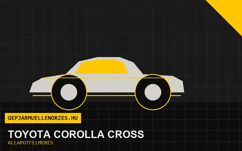 Toyota Corolla Cross helyszíni állapotfelmérés és átvizsgálás
