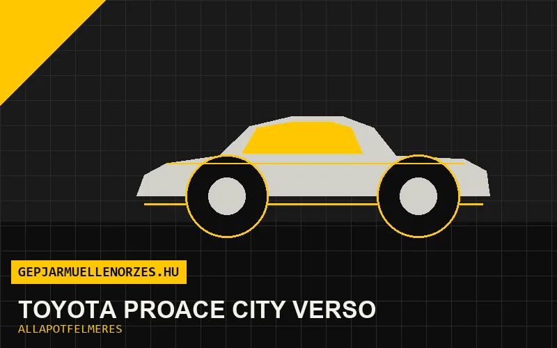 Toyota Proace City Verso helyszíni állapotfelmérés és átvizsgálás